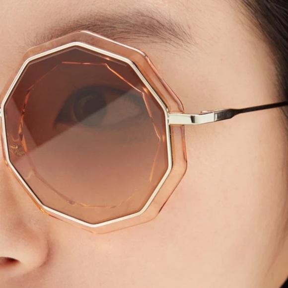 Authentic Chloe CAITE ROUND SUNGLASSES - Picture 4 of 8